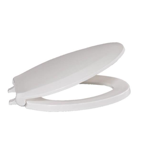 Proplus Elongated Closed Front Toilet Seat With Cover In White HD Supply