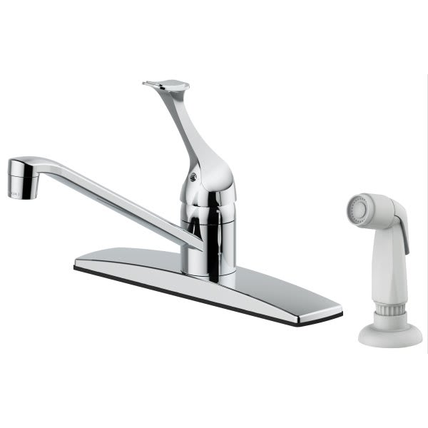 Delta® Foundations™ 1Handle Kitchen Faucet W/ 1.8 Gpm In Chrome HD