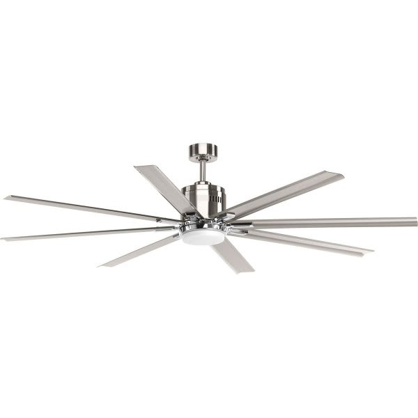 Progress Lighting Vast 72 In. 8-Blade LED Ceiling Fan W/ Light (Brushed Nickel)
