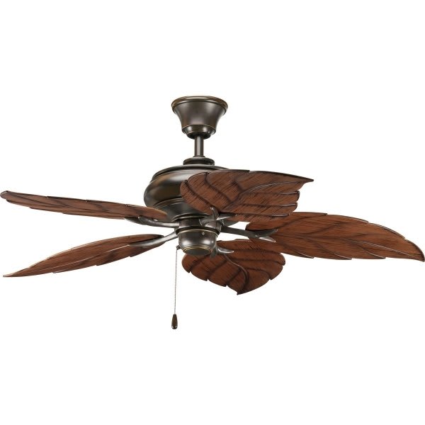 Progress Lighting P2526-20 Airpro 52 In 5-Blade Indoor/Outdoor Ceiling Fan (Antique Bronze)
