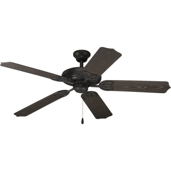 Progress Lighting Airpro 52 In Indoor/Outdoor Ceiling Fan (Forged Black)