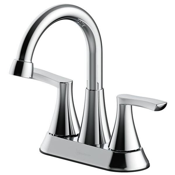 Seasons Raleigh 1.2 GPM 2-Handle Quick Install Centerset High-Arc Bathroom Faucet With Pop Up Drain, Chrome