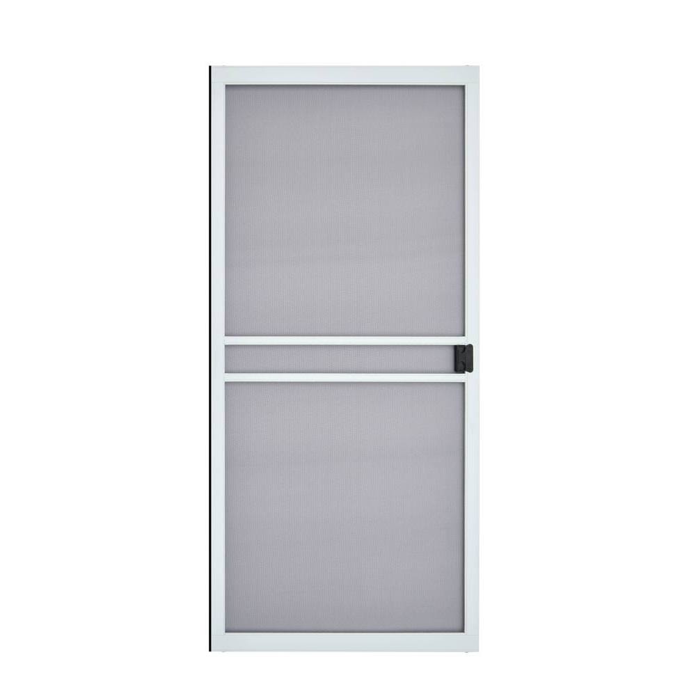 36 X 78-81 White Heavy Duty Sliding Screen Door Package Of 3
