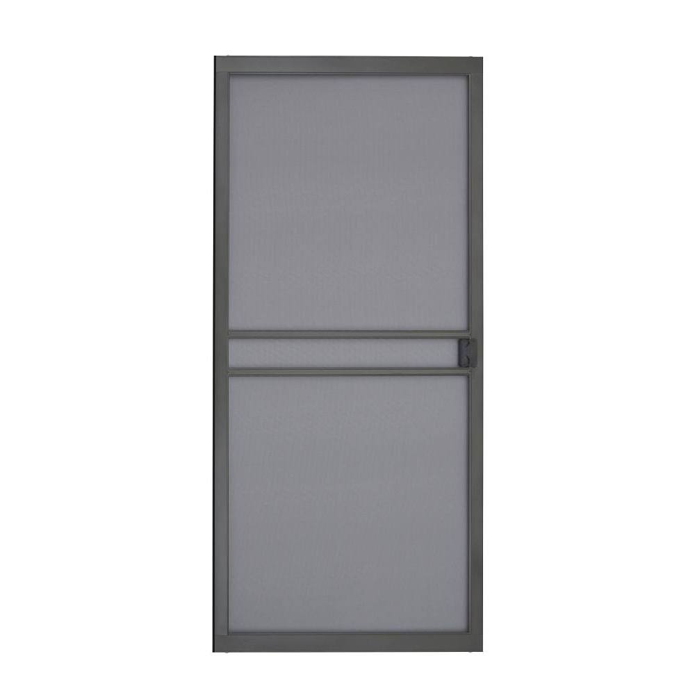 36 X 78-81 Bronze Heavy Duty Sliding Screen Door Package Of 3