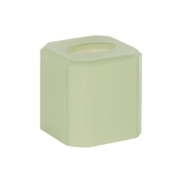 Hapco Facet Boutique Tissueboxcover,open Bottom,bevelededge,sea Glass,case Of 12