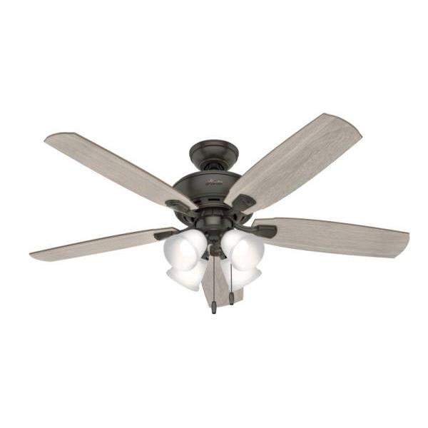 Hunter® Amberlin 52 In. 5-Blade Led Ceiling Fan W/ Light (Noble Bronze)
