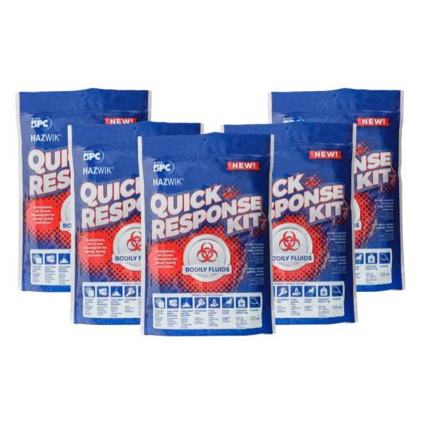 Brady Hazwik® Quick Response Kit Bodily Fluids Case Of 5