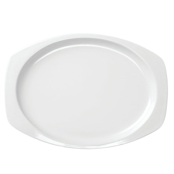 Thunder Group 9-1/2 X 6-3/4" Rectangular Platter White Package Of 12