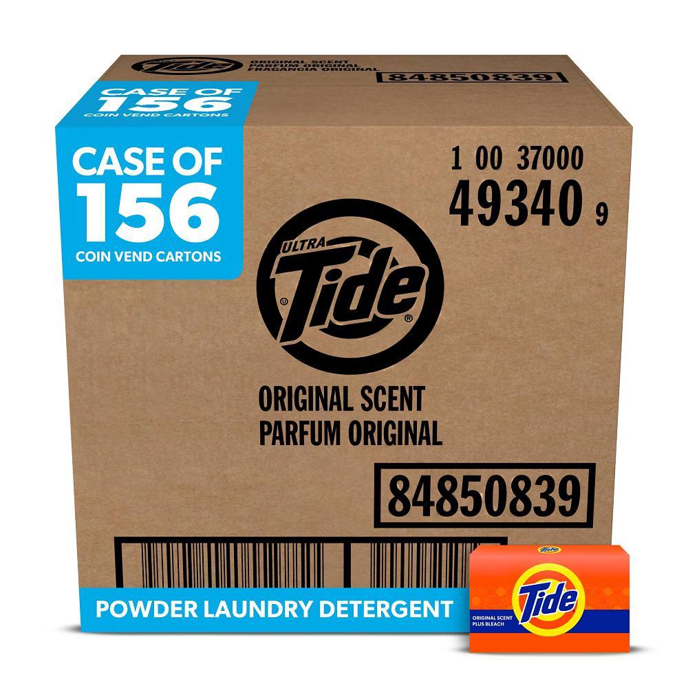 Tide Ultra Powdered Laundry Detergent, Original Scent, Case Of 156