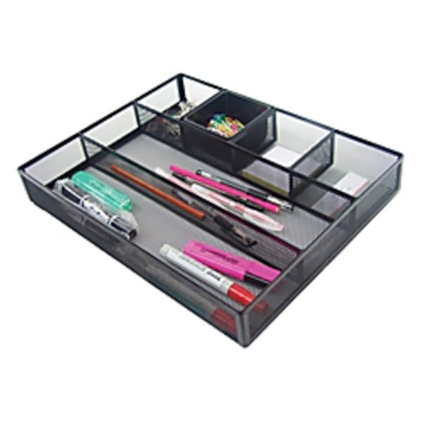 Office Depot® Brand Metro Mesh 3Tier Desk Shelf, Black HD Supply