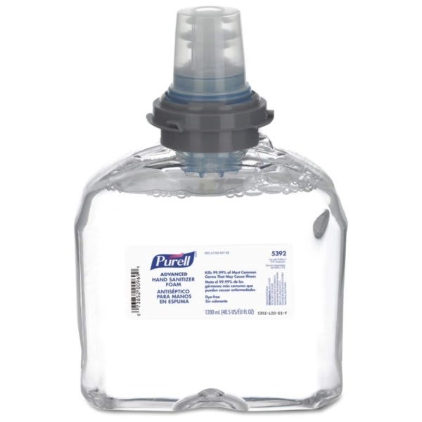 Purell® Advanced Hand Sanitizer Foam, Clean Scent, 1200 Ml Refill Case Of 2