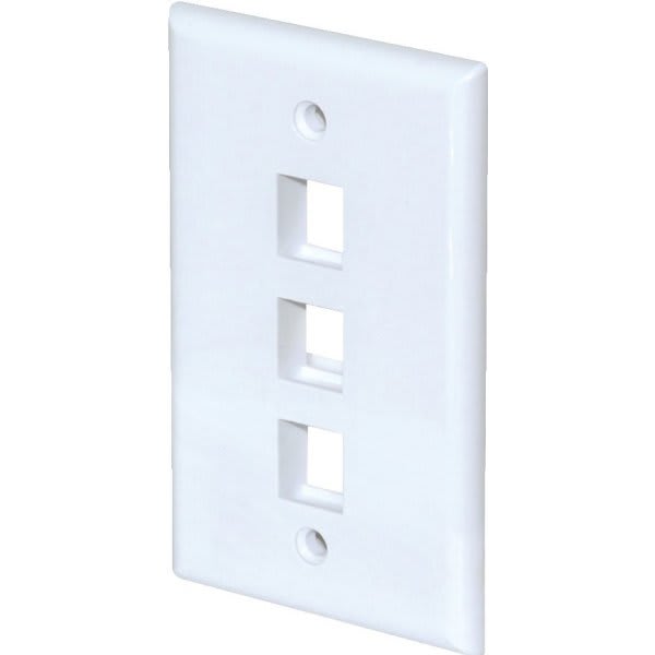 Adamax Cable Tv Jack Wall Plate, White, Package Of 5 HD Supply