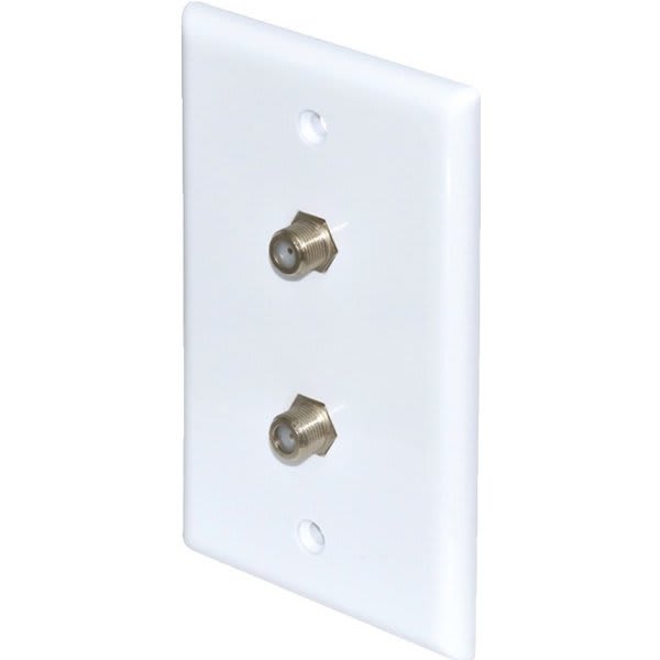 Adamax Cable Tv Jack Wall Plate, Ivory, Package Of 5 HD Supply