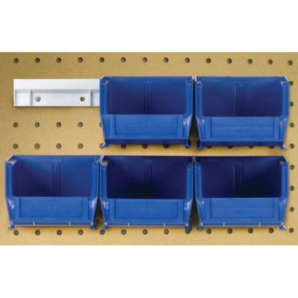Quantum Storage Systems® Blue 10-7/8 X 4-1/8 X 4 In Stack And Hang Bin ...