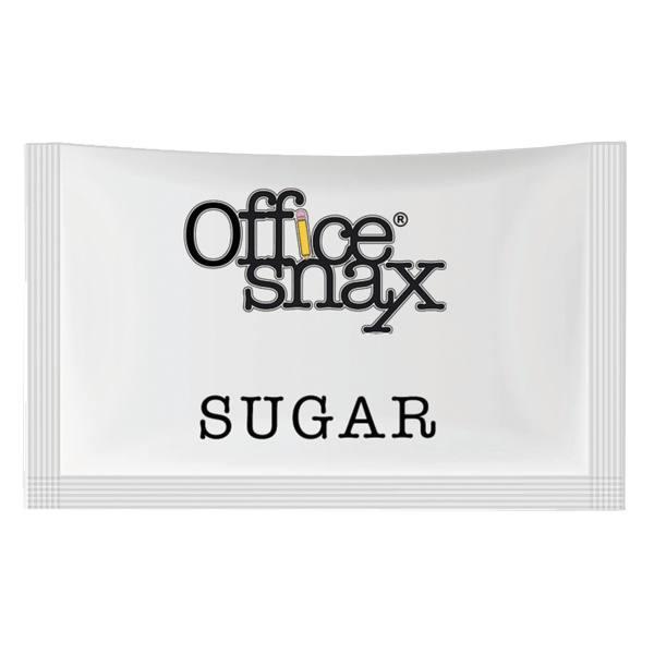Office Snax Premeasured Single-Serve Sugar Packets, Case Of 1200
