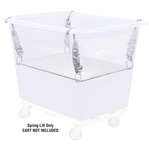 Royal Basket Trucks Spring Platform Lift For 12 Bushel Poly Truck, Gray ...