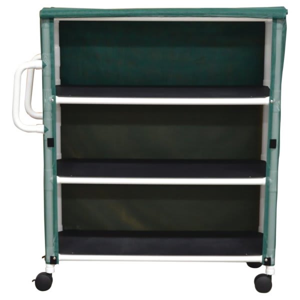 Mjm Echo 3Shelf Cart With Cover, 20 X 25", Royal Blue Vinyl HD Supply