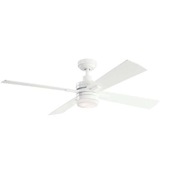 Kichler® Lija 52 In. 4-Blade Led Ceiling Fan W/ Light (White)