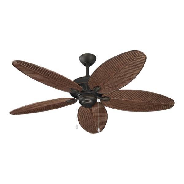 Generation Lighting Cruise 52 Inch Indoor/Outdoor Roman Bronze Ceiling Fan Walnut Blades