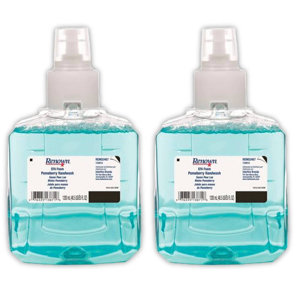 Renown Efa 1200 mL Pomeberry Scent Foam Hand Soap Refill For Renown Efa Dispensers, Case Of 2