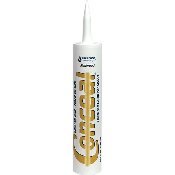 Sashco 10.5 Oz Santa Fe Trail Conceal Textured Caulk, Redwood, Package Of 12