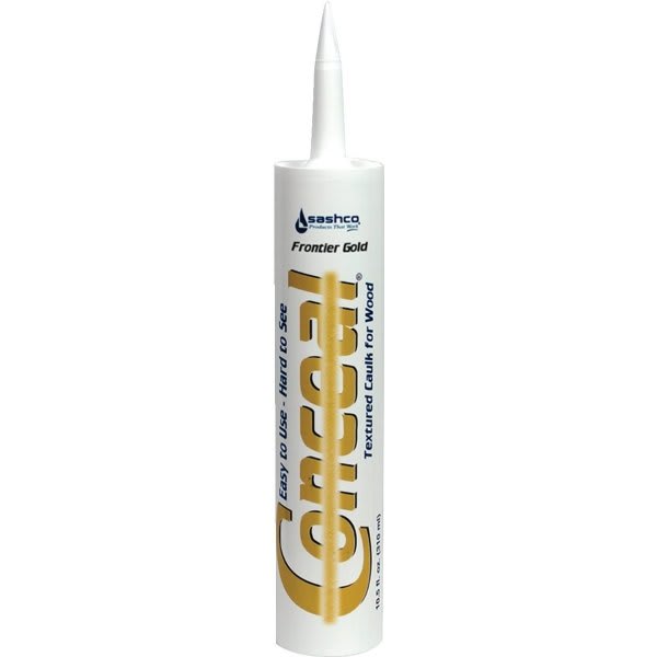 Sashco 46080 10.5 Oz. Frontier Gold Conceal Textured Caulk, Package Of 12