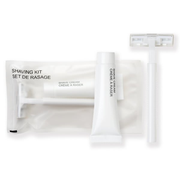 World Amenities Shave Kit,frosted Sachet,white Razor-15gm Cream,case Of 288