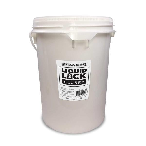 Quick Dam Liquid Lock Slurry 5 Gallon Pail With Scoop