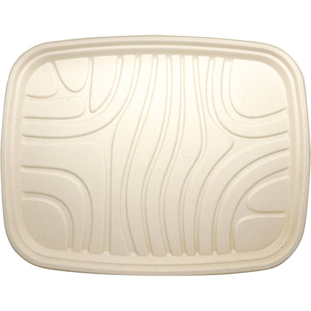 World Centric Fiber Trays, Pla Lined, Pfas Free, 18 X 14 X 1,natural,case Of 100