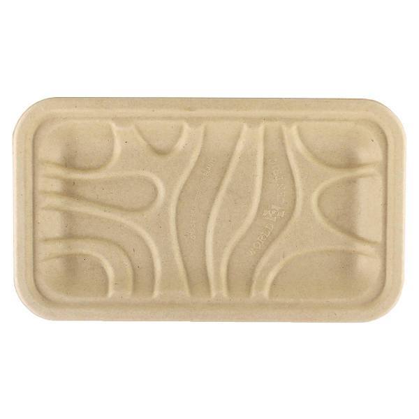 World Centric Fiber Trays,pla Lined,pfas Free,8.3x4.9x0.7,natural,case Of 500