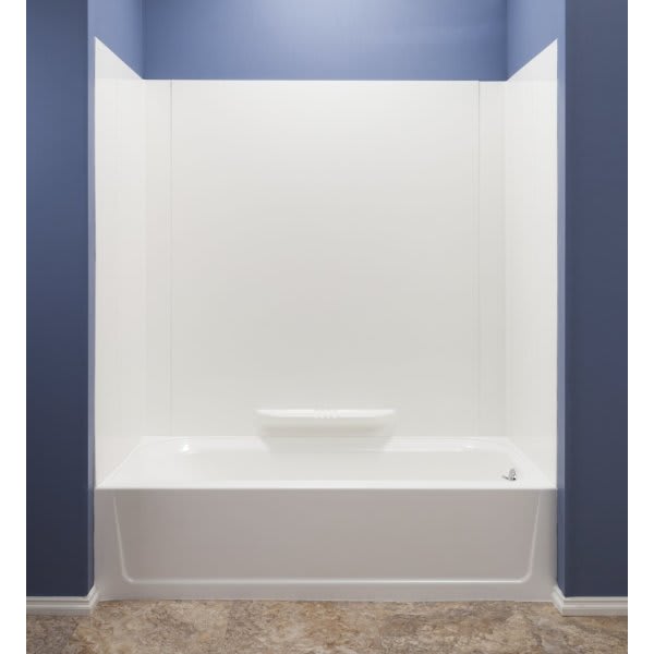 El Mustee Durawall 30 In. X 60 In. X 58 In. 5Piece Textured Bath Tub