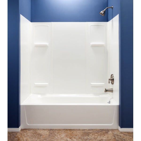 El Mustee Durawall 30"X60"X58" Adh 5-Piece Alcove Bath Tub Surround