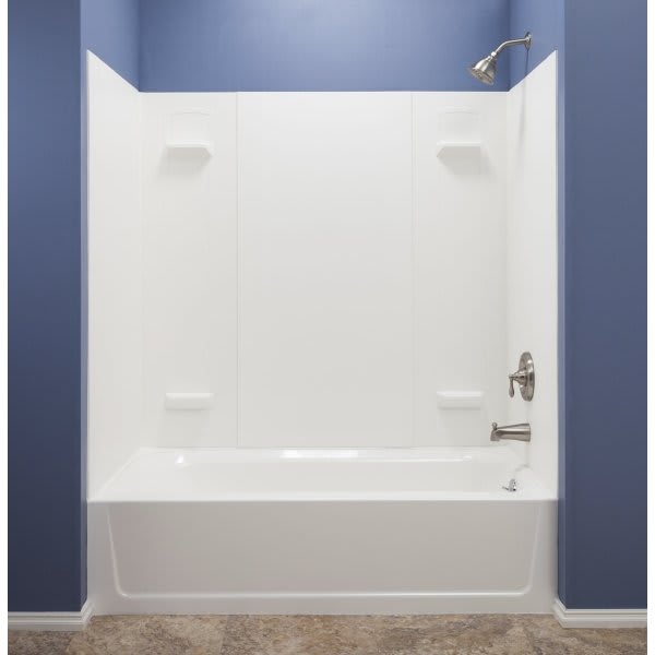 El Mustee Durawall 30 In. X 60 In. X 58 In. 3Piece Easy Al Bath Tub