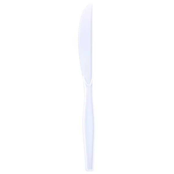 Polystyrene Knife White Medium Weight, Case Of 1000