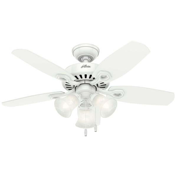 Hunter Fan Snow White 42 In. Ceiling Fan W/ Light (White)