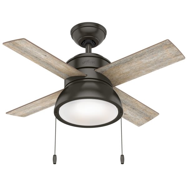 Hunter Fan Loki 36 In. Ceiling Fan W/ Light (Bronze)