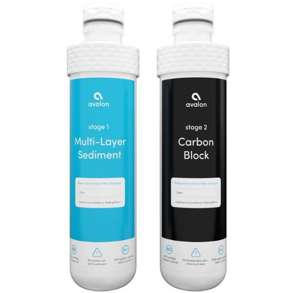 Avalon 2 Stage Replacement Filters For Bottleless Water Coolers