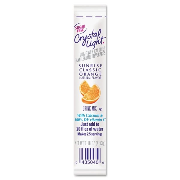Crystal Light® On The Go 0.16 Oz Packets Sunrise Orange Drink Mix Pack Of 30
