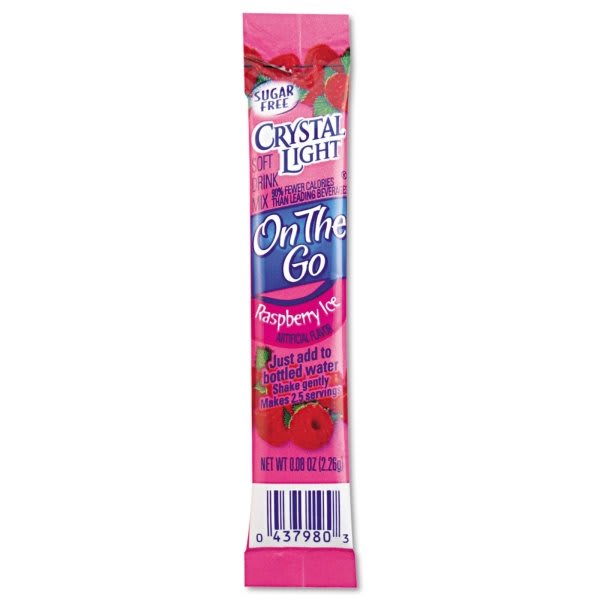 Crystal Light® 30 .08 Oz Packets/Box Raspberry Ice Flavored Drink Mix Pack Of 30