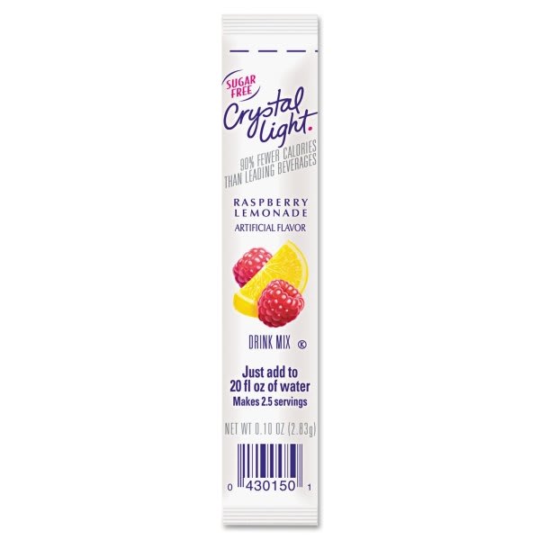 Crystal Light® On The Go 0.16 Oz Packets Raspberry Lemonade Drink Mix Pack Of 30