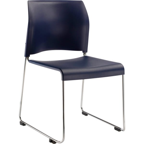 National Public Seating® 8800 Series Cafetorium Plastic Stack Chair Navy