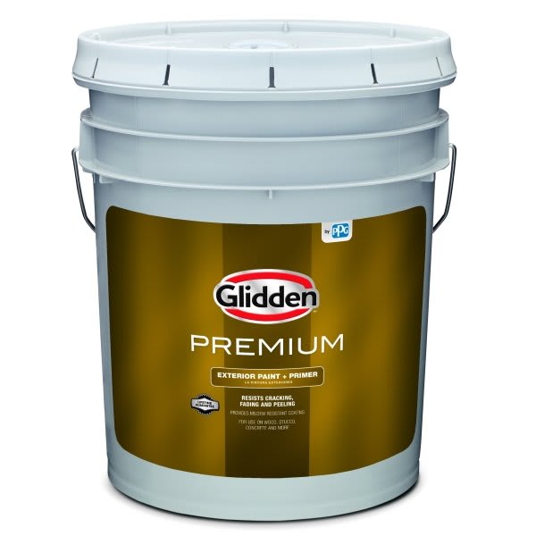 Glidden Premium Exterior Latex Paint Semigloss Base 2 5G HD Supply