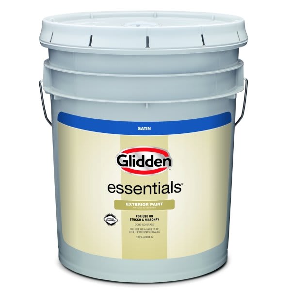 Glidden Essentials Exterior Latex Paint Flat Base 3 5G HD Supply