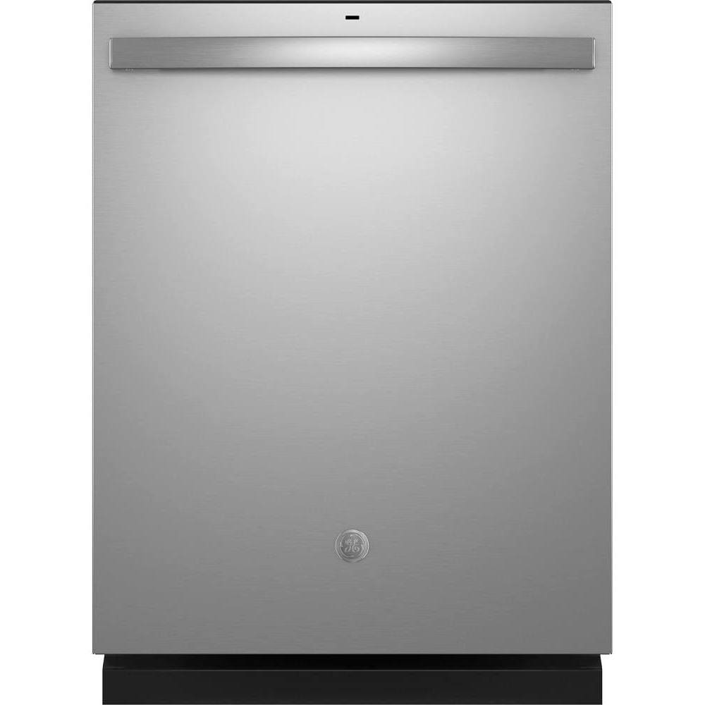 GE ENERGY STAR 24 In. Top Control SmartHQ Dishwasher With Plastic Interior, Sanitize Cycle, Dry Boost, Stainless