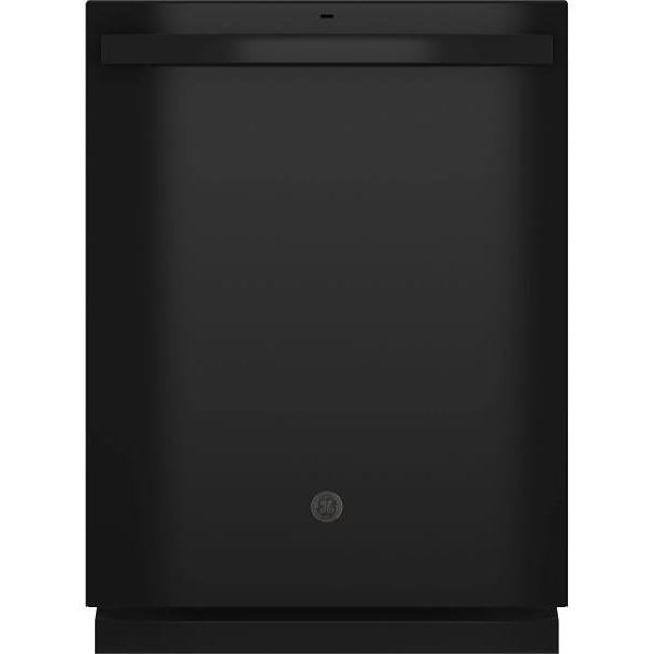 GE ENERGY STAR 24 In. Top Control SmartHQ Dishwasher With Plastic Interior, Sanitize Cycle, Dry Boost, Black
