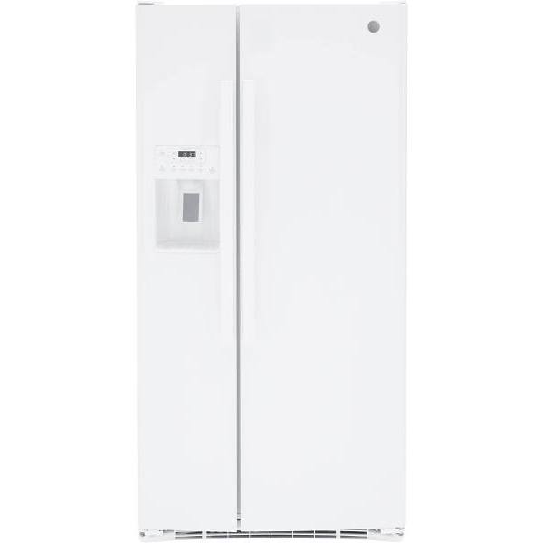 GE ENERGY STAR 23.0 cu. ft. Side By Side Refrigerator With Ice Maker, White