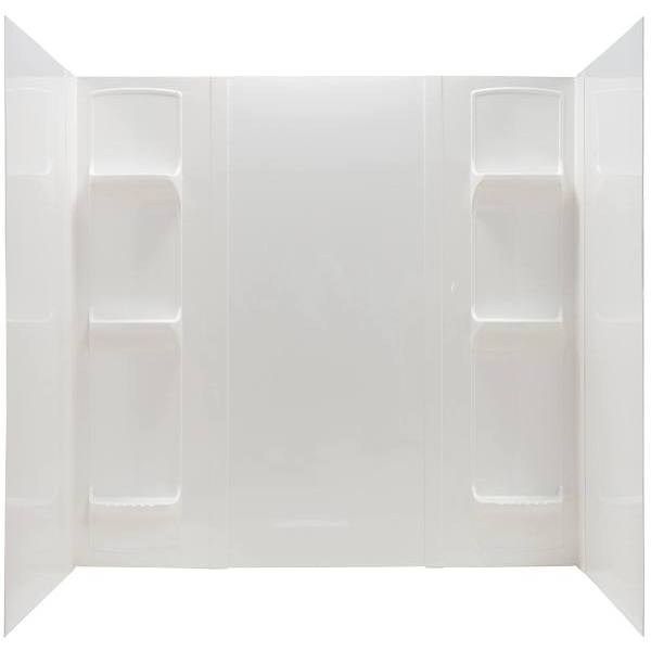 El Mustee Durawall 42 In. X 72 In. X 58 In. 5-Piece Adhesive Bath Tub Surround