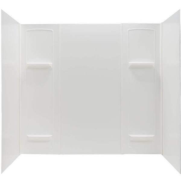 El Mustee Durawall 30 In. X 60 In. X 55 In. 5-Piece Smooth Bath Tub Surround