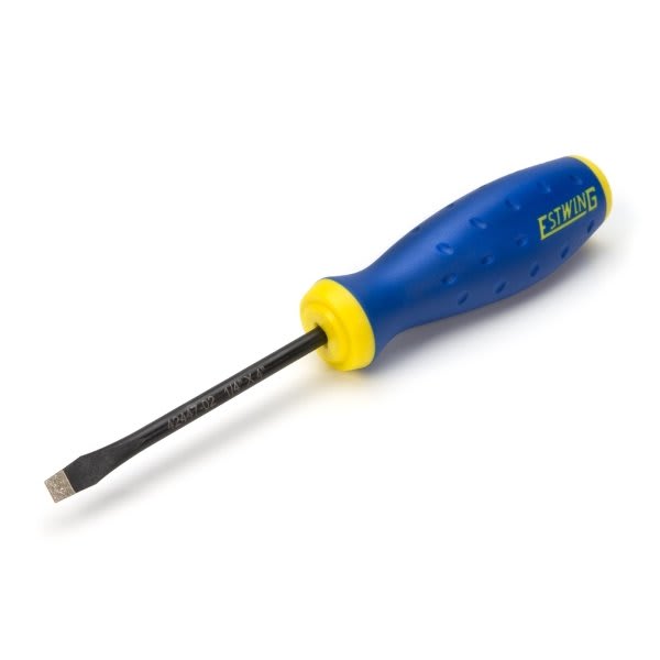 Estwing 1/4 Inch X 6 Inch Magnetic Diamond Tip Screwdriver With Ergonomic Handle