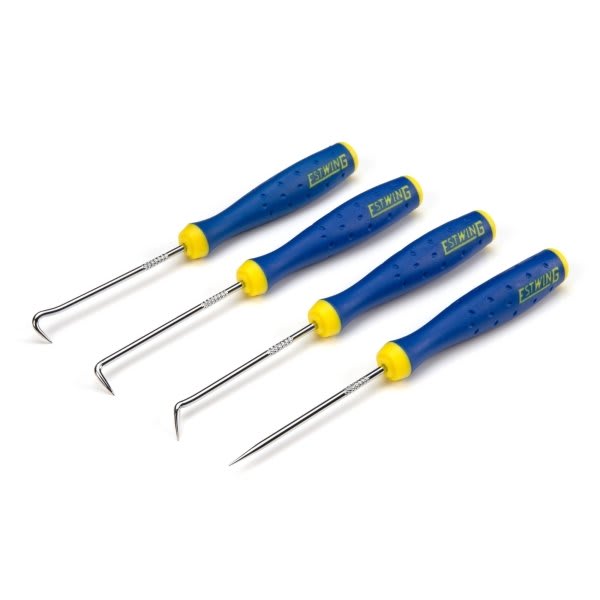 Estwing 4 Piece Mini Pick And Hook Set Blue Yellow